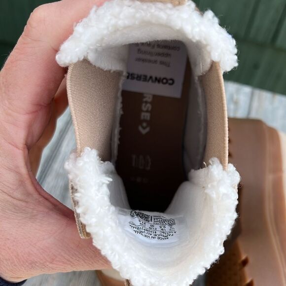 Converse Chuck Taylor All Star Chelsea Lugged Suede Boots Shoes Size 3 - Picture 8 of 11